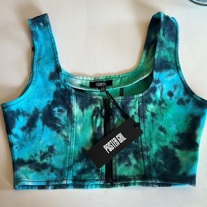 Dollskill xs zip up crop top